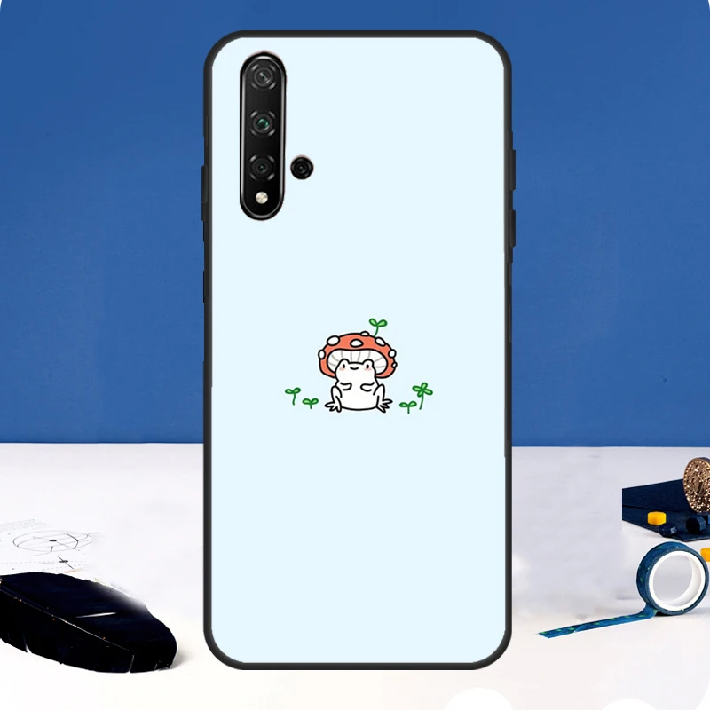 Funda Kawaii con forma de rana para Huawei Nova 12i 7i 8i 11i 12s 11 9 10 SE Y60 Y61 Y70 Y72 Y73 Y90 Y91 P30 P40 Lite - imagen 5