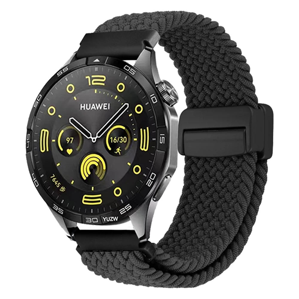 Correa de nailon con hebilla magnética, 22mm, 20mm, para Huawei Watch GT5/4 Pro, 46mm, pulsera transpirable, reloj 4 Pro GT3 GT 2 2e, banda trenzada - imagen 4