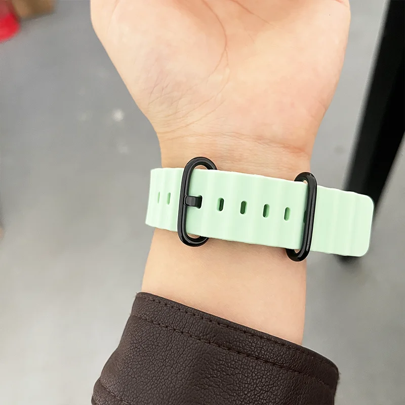 Correa de silicona Ocean para Huawei Watch Fit 3 4 Band Smartwatch Correa de repuesto pulsera Huawei Watch fit 3 4 Pro Accesorios - imagen 4