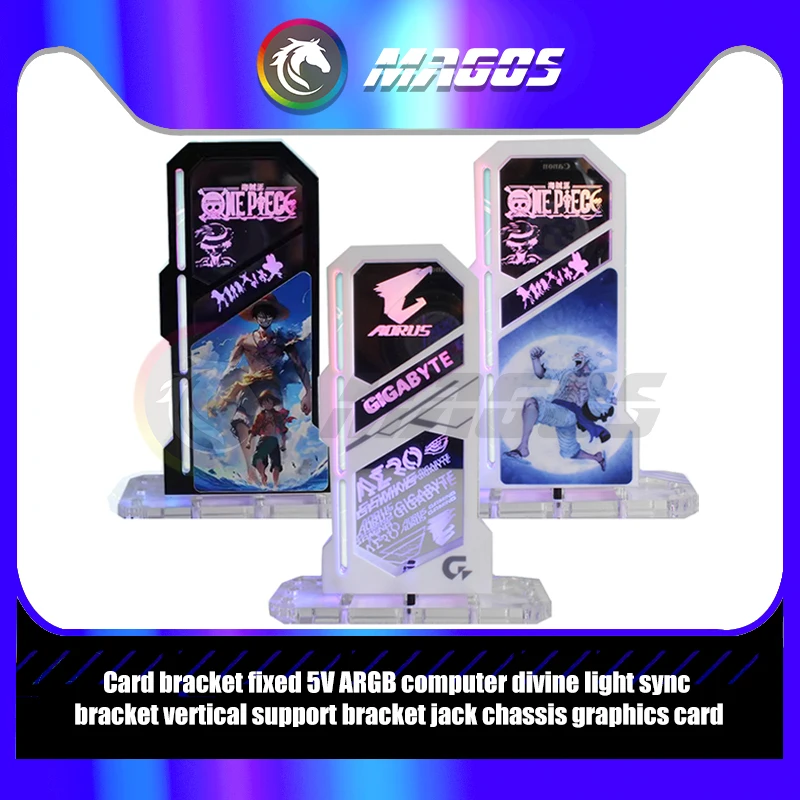 Protector de soporte GPU para evitar caídas, soporte de tarjeta gráfica, diseño de espejo, opción de logotipos de creencia de marca, 5V ARGB, recién llegado