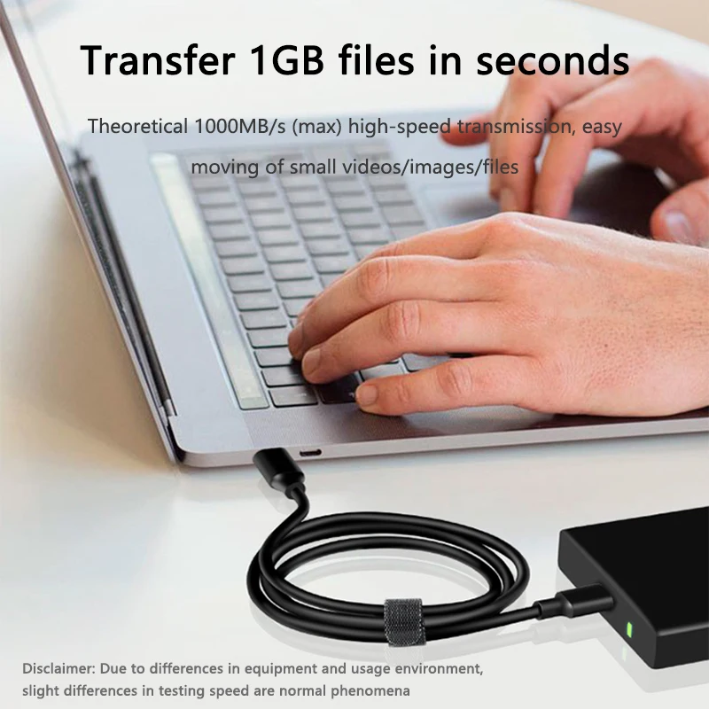 USB3.2 10Gbps tipo C Cable USB A a tipo C 3,2 transferencia de datos USB C SSD Cable de disco duro PD 60W 3A Cable de carga de carga rápida 3,0 - imagen 4