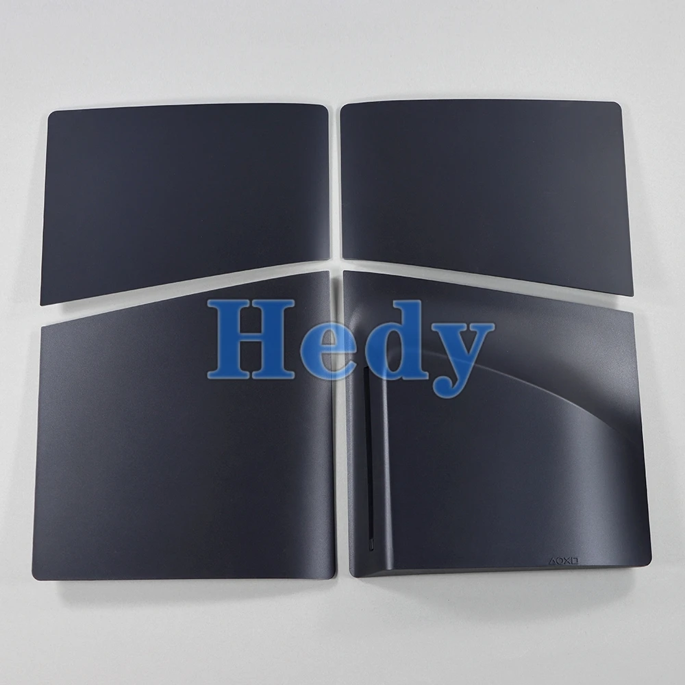 1 Juego para PlayStation 5 versión de unidad óptica delgada funda protectora dura para PS5 placa frontal delgada carcasa negra - imagen 5