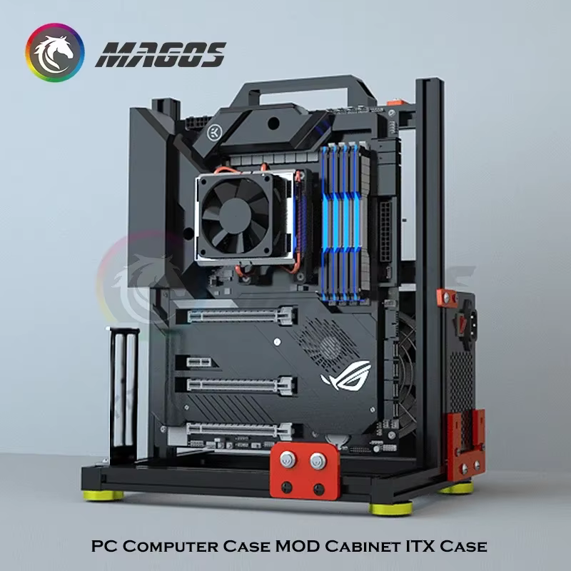 Gabinete ITX Aluminio – Soporte GPU Vertical Refrigeración - imagen 5
