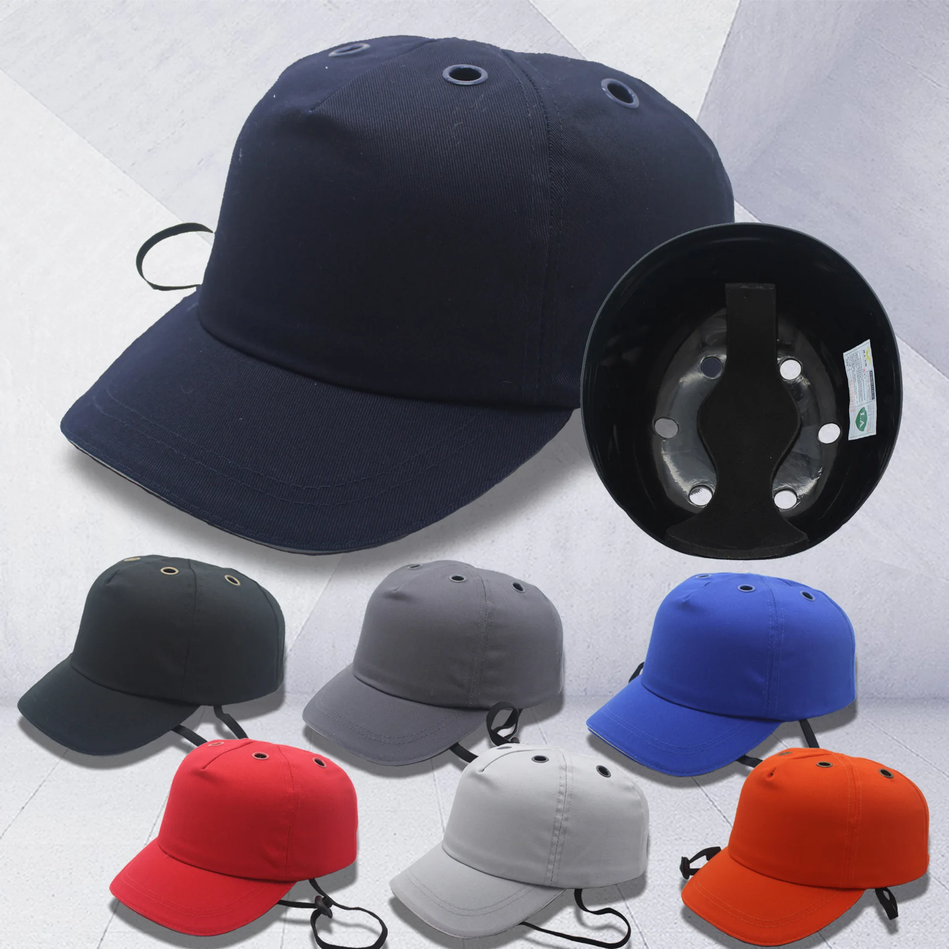 Gorro de seguridad para el trabajo rojo, casco protector de carcasa interior de ABS duro anticolisión para trabajo en casa, protección para la cabeza de transporte de fábrica