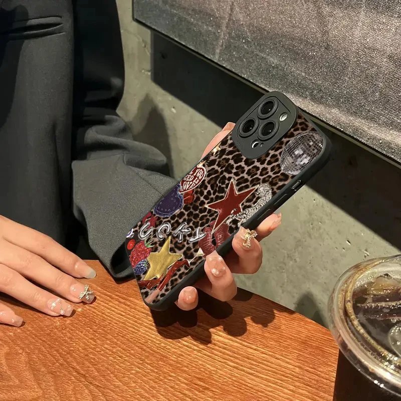 Funda de teléfono con diseño de estrella y leopardo Vintage de guepardo para Xiaomi Mi 15 14T 13T 12T Pro 14 13 11 Lite NE Poco F6 F5 X5 M6 X7 Pro - imagen 5