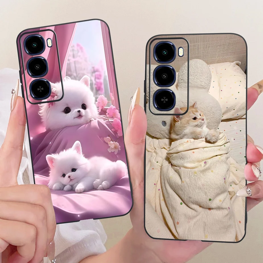 Para Itel City 100 4G funda C671L Linda funda pintada 6,75 ''funda de teléfono de silicona suave para Itel City 100 City100 4G funda trasera Coque - imagen 3