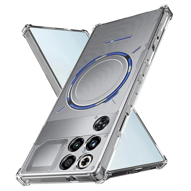 Funda transparente para Nubia Red Magic 11 Pro Plus, funda protectora transparente de TPU a prueba de golpes para teléfono, Fundas Capa Coque