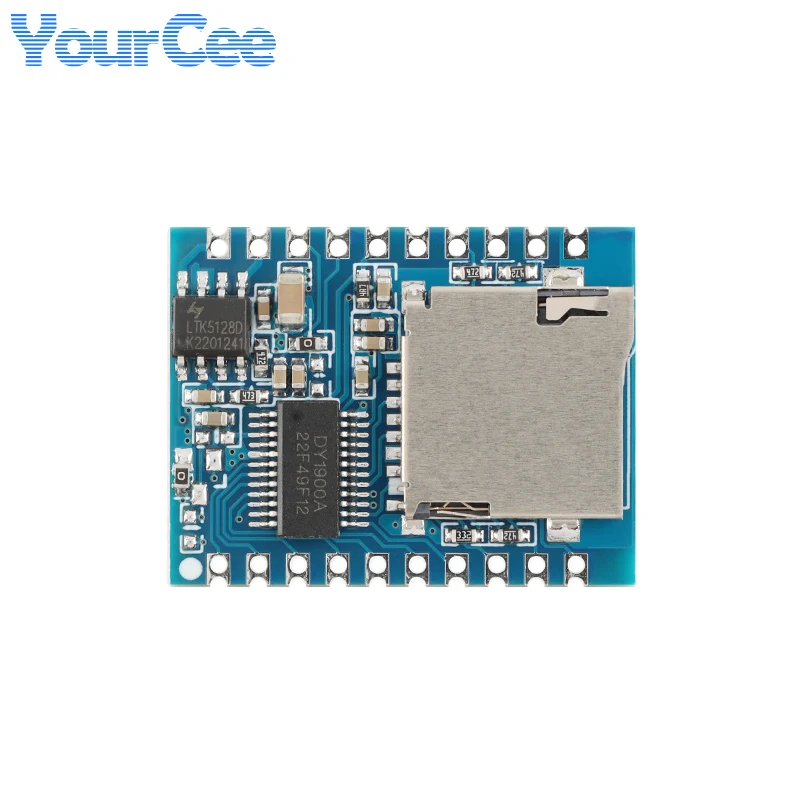 Módulo de reproducción de voz DY-SV19R DY-SV19T, decodificación MP3 WAV, 32 bits, 32GB, disparador IO, Control UART, almacenamiento de Audio, USB, memoria Flash, tarjeta TF - imagen 4