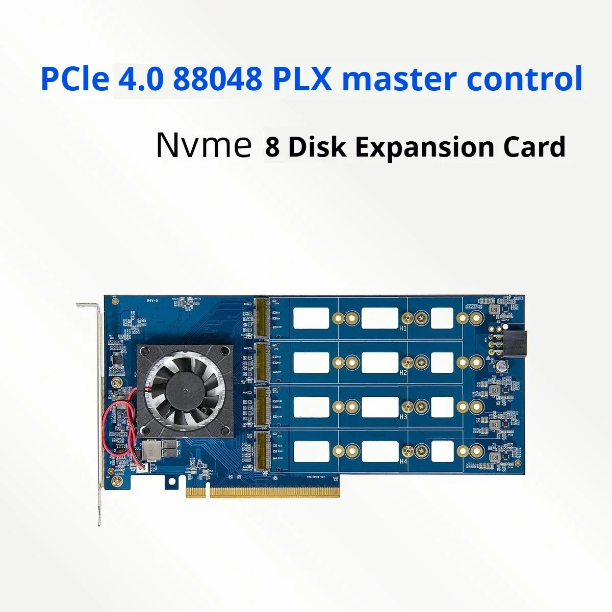 Tarjeta de expansión PEX88048/PCIe4.0/M.2/Nvme/placa principal sin disco duro dividida/8 posiciones de disco - imagen 2