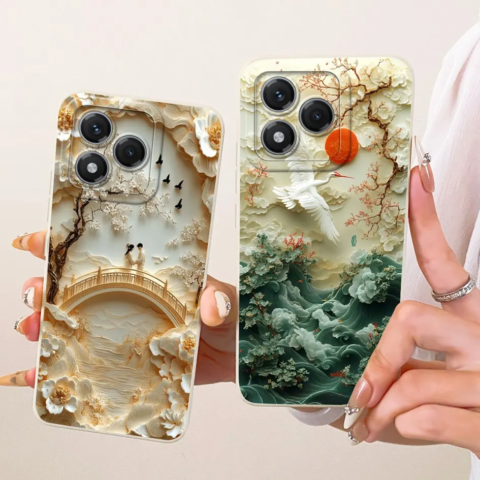 Funda para Honor 400 Lite 5G, funda protectora de cámara de silicona suave con bonito gato y conejo de dibujos animados para Honor400 Lite 2025 Capa - imagen 4