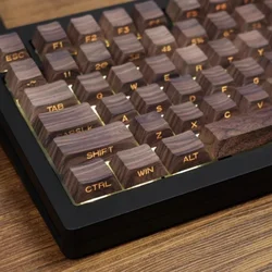Teclas PBT Perfil Cherry de Nogal Translúcidas Grabado Lateral