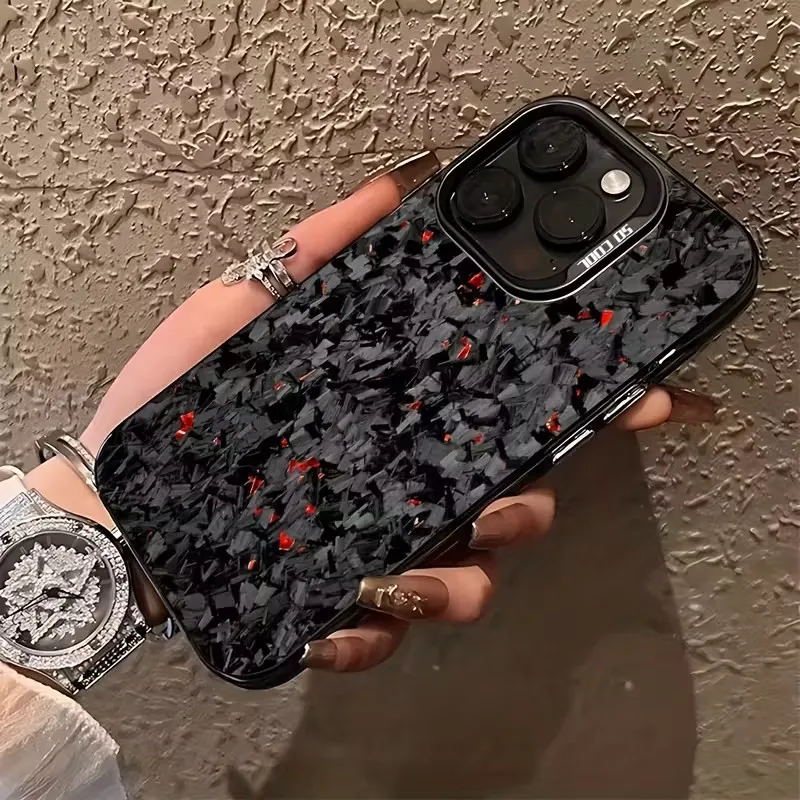 Funda de teléfono con patrón geométrico artístico de fibra de carbono para Xiaomi Poco F7, funda dura a prueba de golpes para Poco X7 Pro 5G X6 X5 F5 F6 Pro - imagen 5