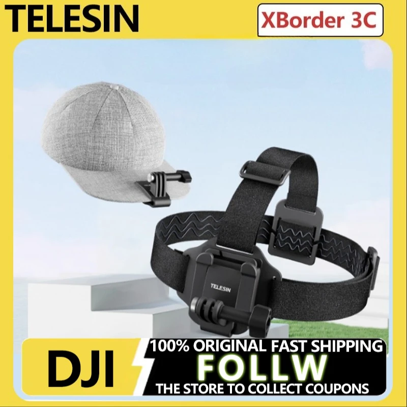 Soporte de correa para la cabeza Telesin para DJI Osmo Nano, clip para casco, soporte de fijación para la vista de primera persona para montar en bicicleta, accesorios DJI Osmo Nano - imagen 2