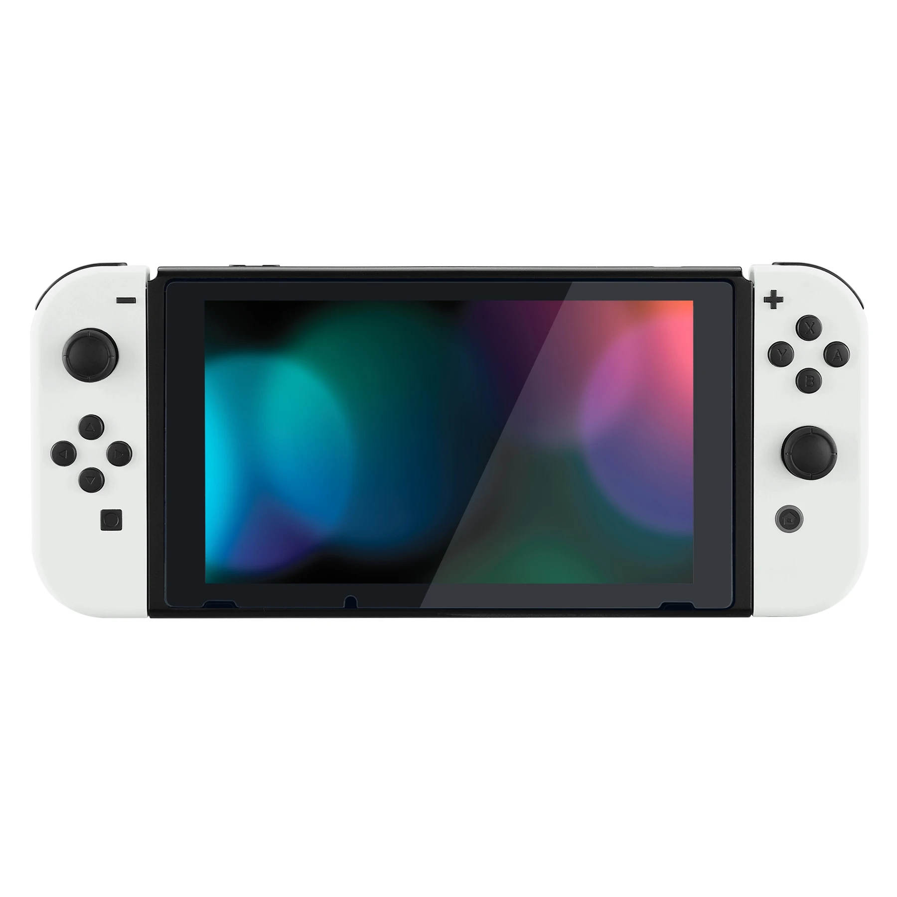 eXtremeRate para Nintendo Switch Placa trasera de consola blanca, carcasa y botones del controlador - imagen 3