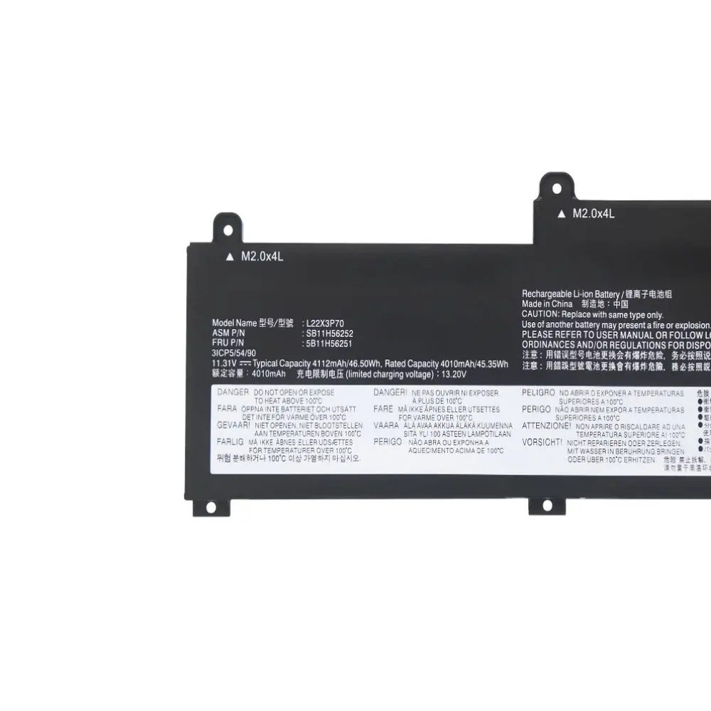 11,31 V 46,5Wh 4112mAh L22M3P70 L22X3P70 L22B3P70 batería del ordenador portátil para Lenovo Thinkpad L14 Gen 4 / Thinkpad L15 Gen 4 Series - imagen 2