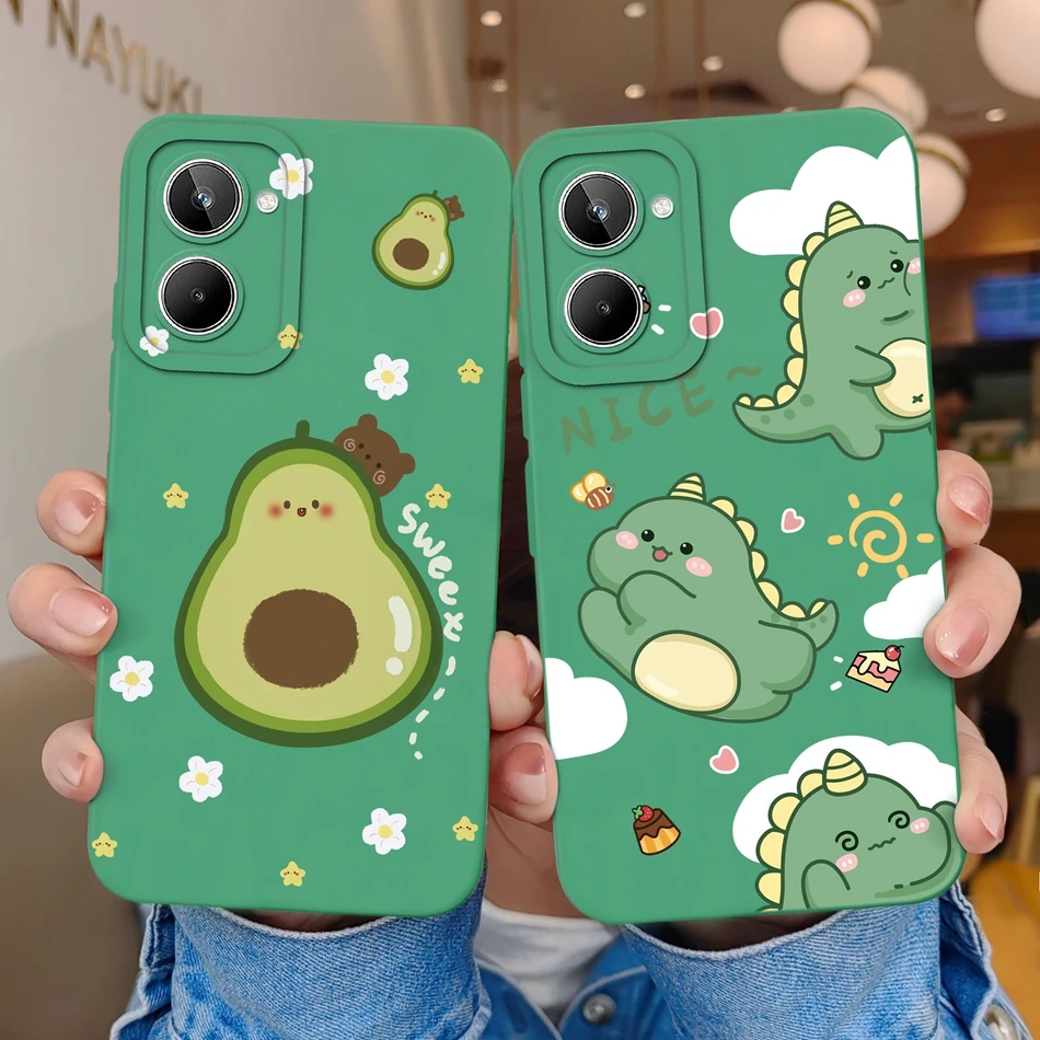 Para Realme 10 Pro Plus Funda de dibujos animados suave suave cubierta de silicona líquida carcasa de cámara para OPPO Realme10 10Pro + Funda Capa - imagen 4