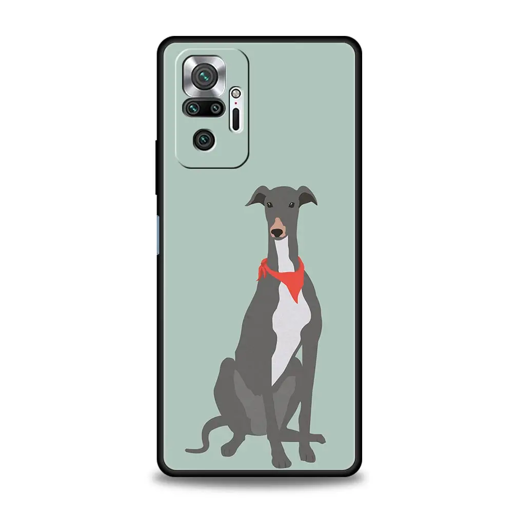 Funda de teléfono Galgo Greyhound Dog para Xiaomi Redmi Note 14 13 12 5G 11 10 Pro Plus 4G 9S 9 14C 13C 12C 10C 9C 9A funda suave de TPU - imagen 3