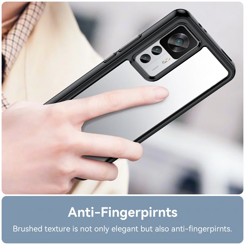 Para Xiaomi 12T Pro funda transparente Xiaomi 12T Pro funda Coque duro translúcido a prueba de golpes parachoques de teléfono para Xiaomi 12T Pro - imagen 5