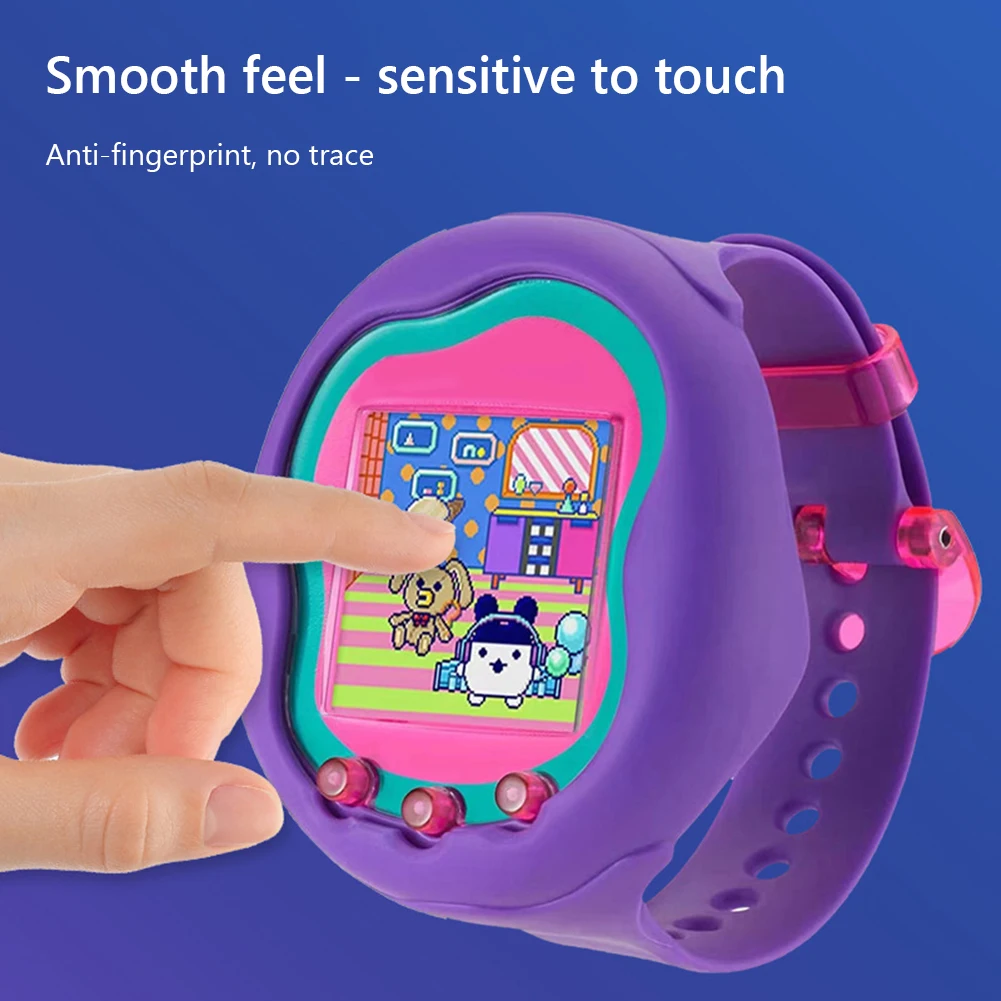 Película protectora de pantalla para Tamagotchi Uni, 2 piezas, antiarañazos, PET/TPU, antihuellas, HD, accesorios para mascotas - imagen 3