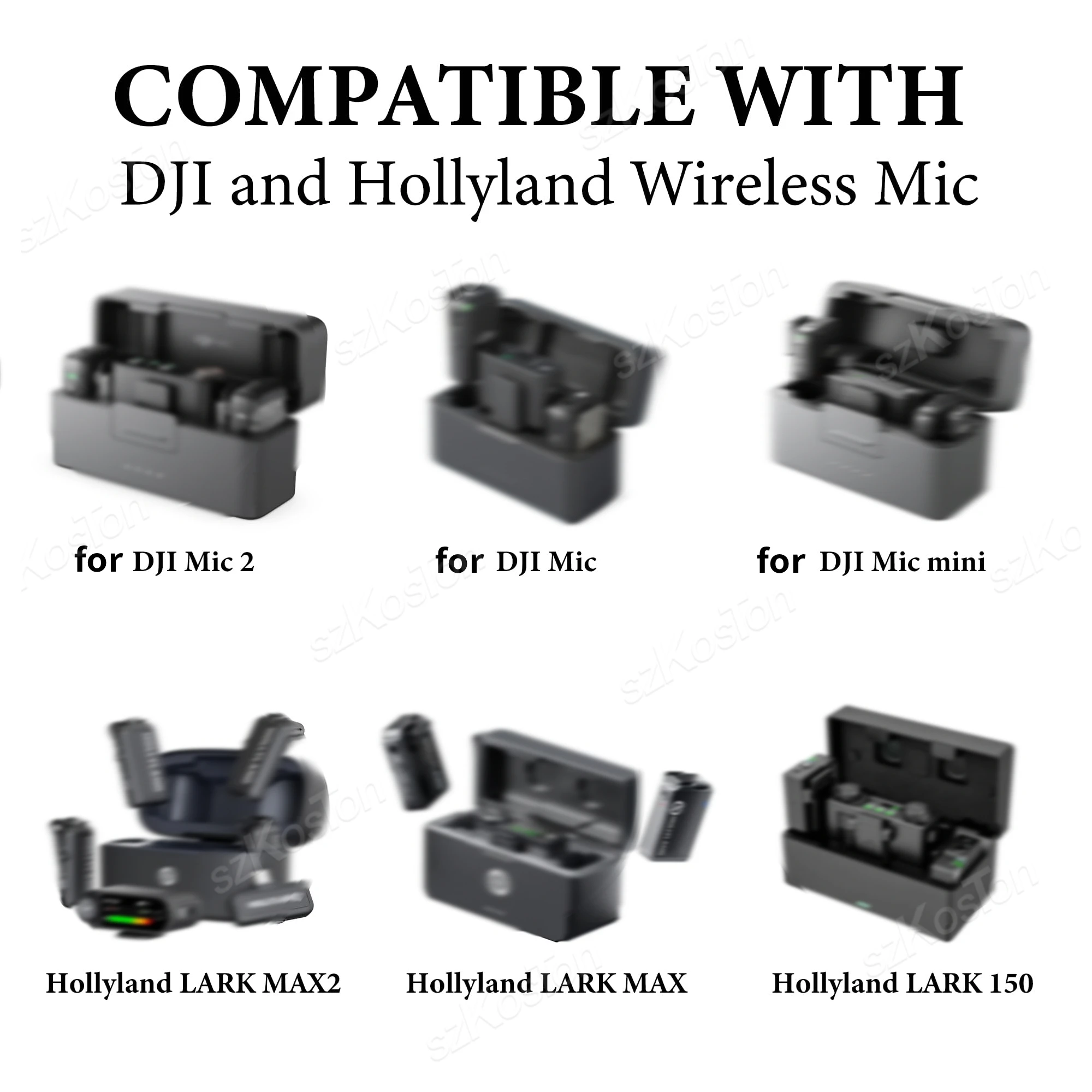 Estuche de transporte para micrófono para DJI Mic 3 Mic 2 Mic Mini Mic Estuche de carga Bolsa de almacenamiento de carcasa dura para Hollyland Lark MAX 2 - imagen 2