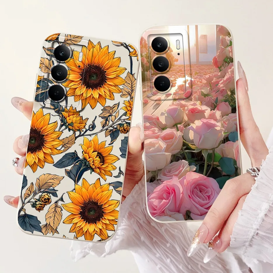 Para Realme C75 4G funda bonita de dibujos animados de lujo cubierta pintada de caramelo a prueba de golpes suave TPU funda de teléfono para Realme C75 C 75 RealmeC75 bolsas - imagen 3