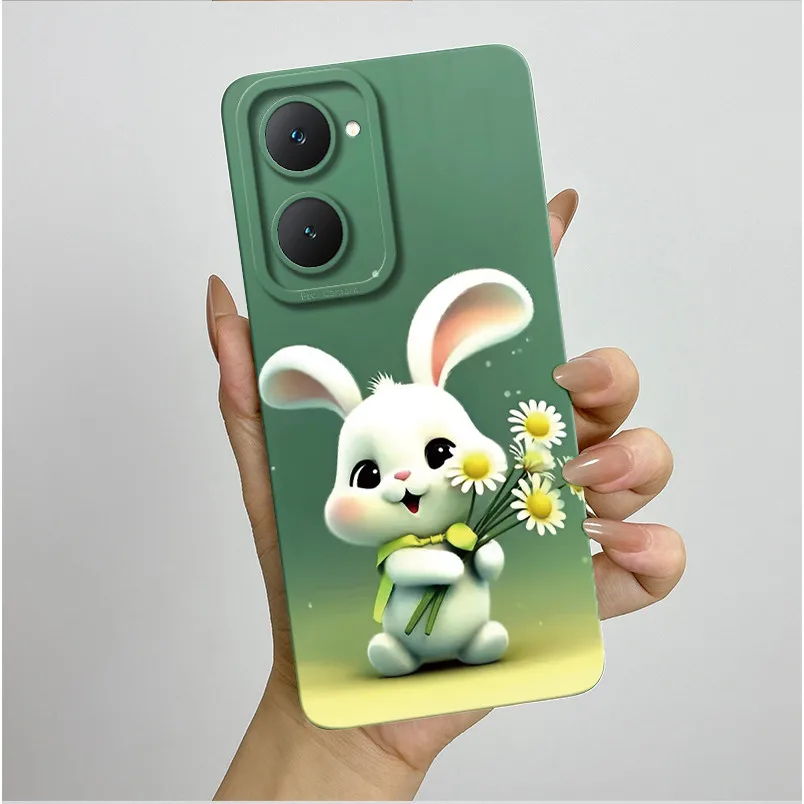 Funda de flores de mariposa para Vivo Y03, funda de silicona suave y delgada para Vivo Y03 Y03T Y18 Y18i Y28s 4G, Fundas para teléfono, bolsas - imagen 4