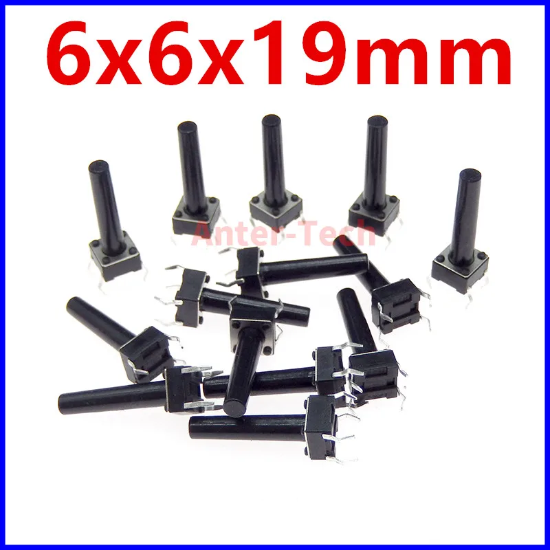 50 Uds DIP 6*6*4,3mm 5mm 6 7 8 9 10 11 12 13 14 15 16 17 6X6 4 pines táctil botón Micro interruptor interruptores DIP de reinicio automático - imagen 5