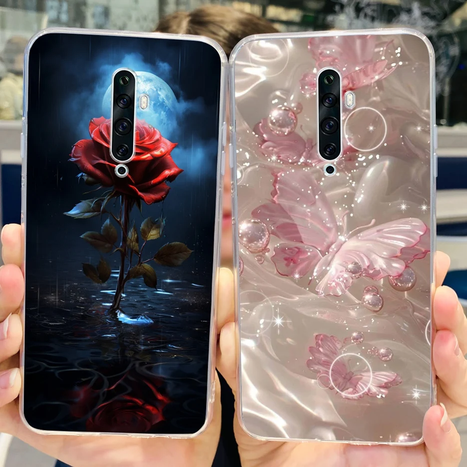 Para Oppo Reno 2 2F 2Z funda de lujo pintada funda de teléfono de silicona transparente para Oppo Reno2 F Reno 2Z Reno2 Reno2F Reno2Z bolsas suaves - imagen 2