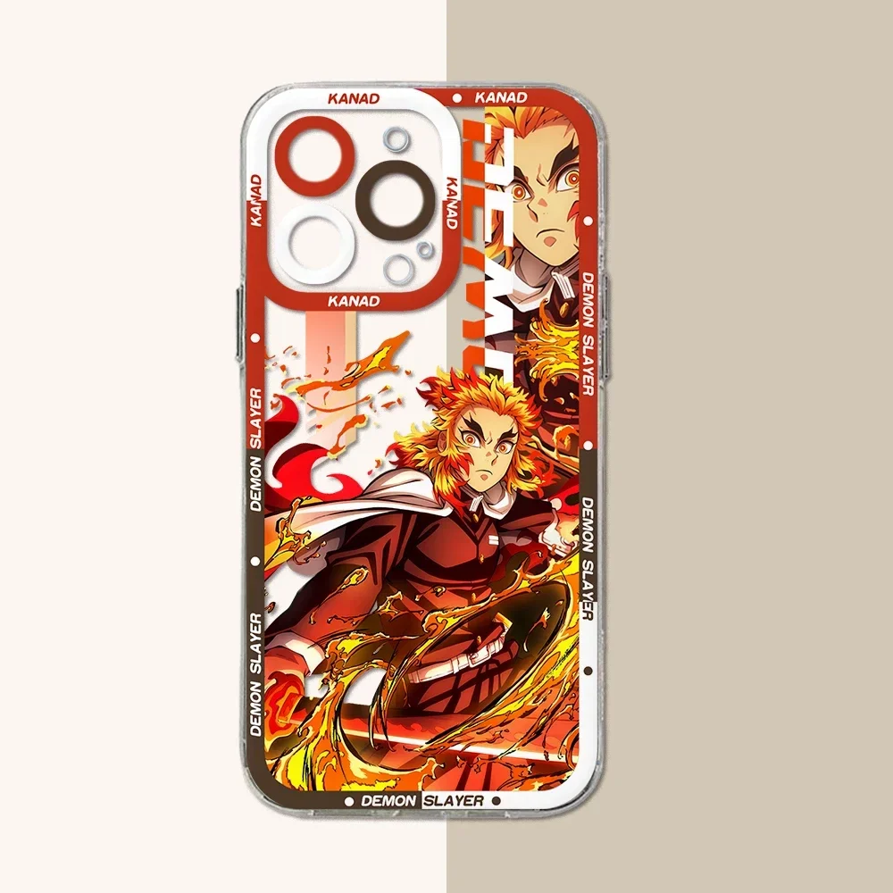 Funda de silicona de Anime Demon Slayer para Samsung Galaxy S24 S23 S22 Ultra S21 S20 FE Note 20 10 Plus A15 A25 A35 A55 cubierta transparente - imagen 4