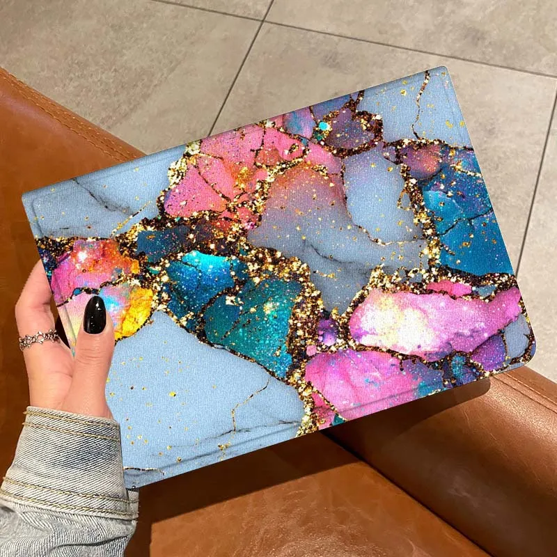 Textura de mármol de lujo arte fresco para Samsung Galaxy Tab A A7 A8 A9 A11 S6 S11 10,1 10,4 10,5 pulgadas Lite Plus funda para tableta - imagen 2