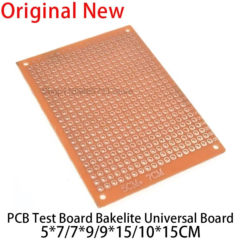 5X7CM 7x9CM 9x15CM 10x15CM placa prototipo PCB DIY placa de circuito Universal 5*7cm 7*9cm Kit de electrónica PCB de un solo lado