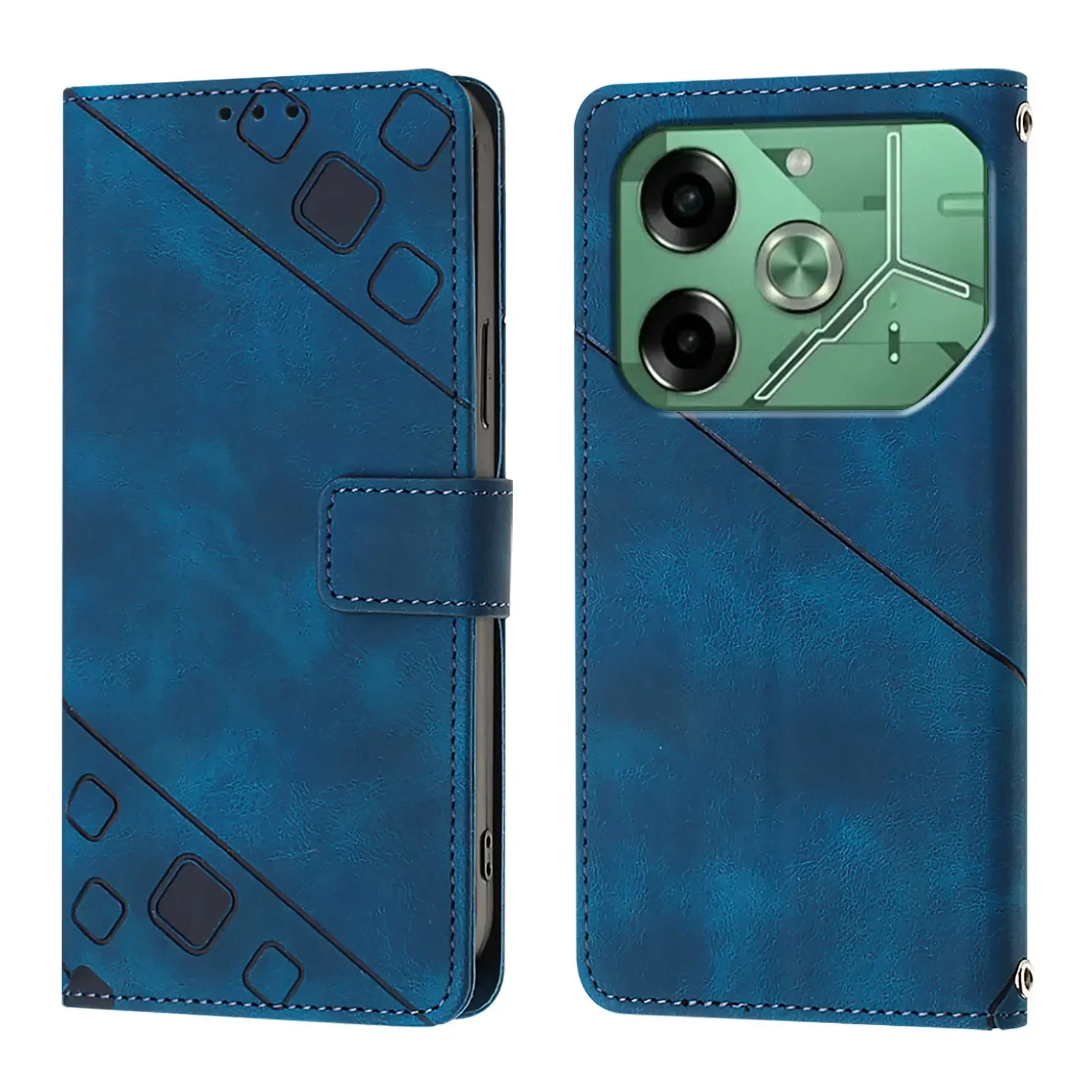 Funda de cuero PU para Tecno Pova 6 4G, carcasa con bolsillo para tarjetas, protección completa para teléfono - imagen 4