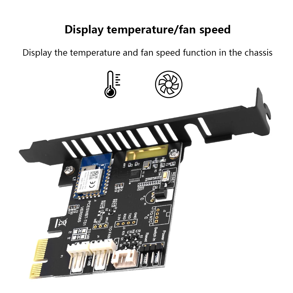 TISHRIC Tuya Wifi PC botón de encendido interruptor de Reinicio 1X tarjeta PCIE para ordenador Destop aplicación remota Control compatible con Alexa Google Home - imagen 4