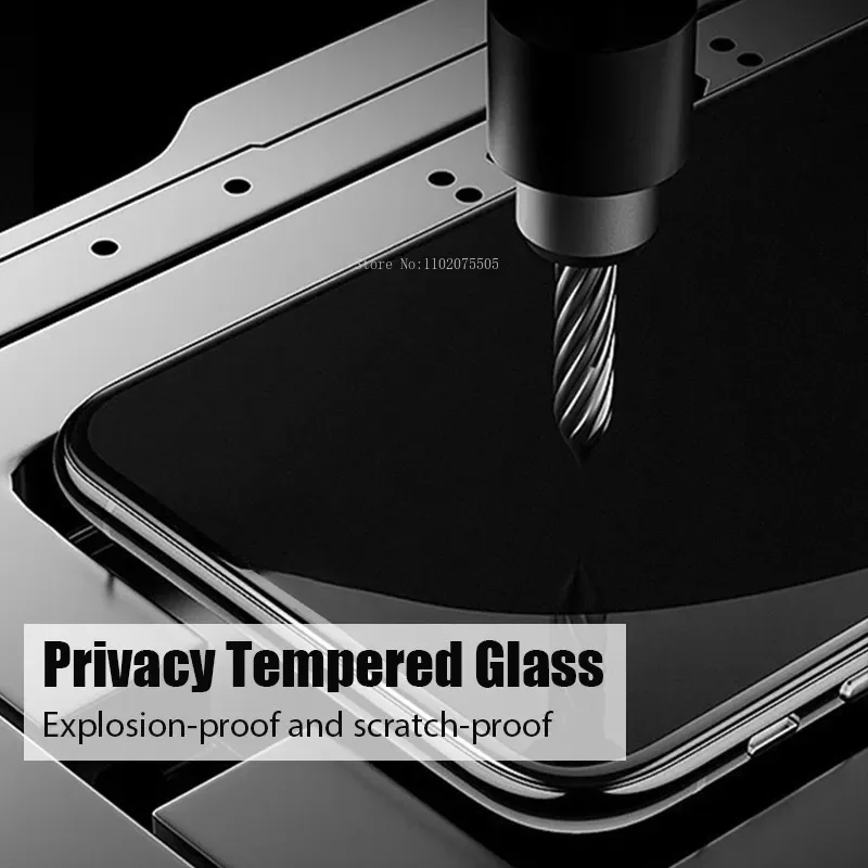 Protector de pantalla antiespía, cristal templado para Xiaomi Poco X3 Pro M3 F3, Redmi Note 10 9 8 Pro 10s 9s 8T 8 7 9A 9 9C 9T - imagen 4