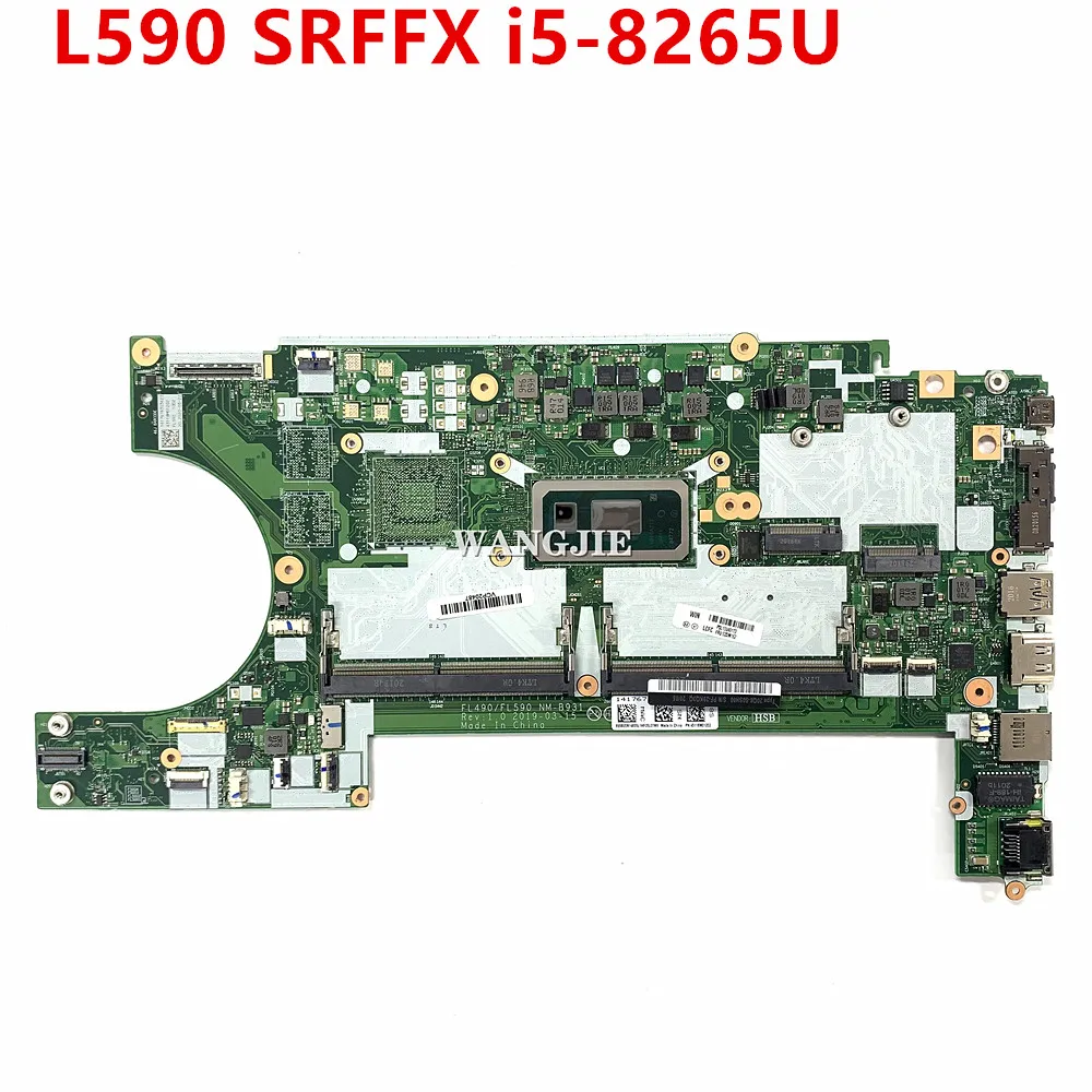 Para Lenovo ThinkPad L490 placa base de computadora portátil con I5-8265U CPU FRU:02DM162 FL490/FL590 NM-B931 DDR4ed