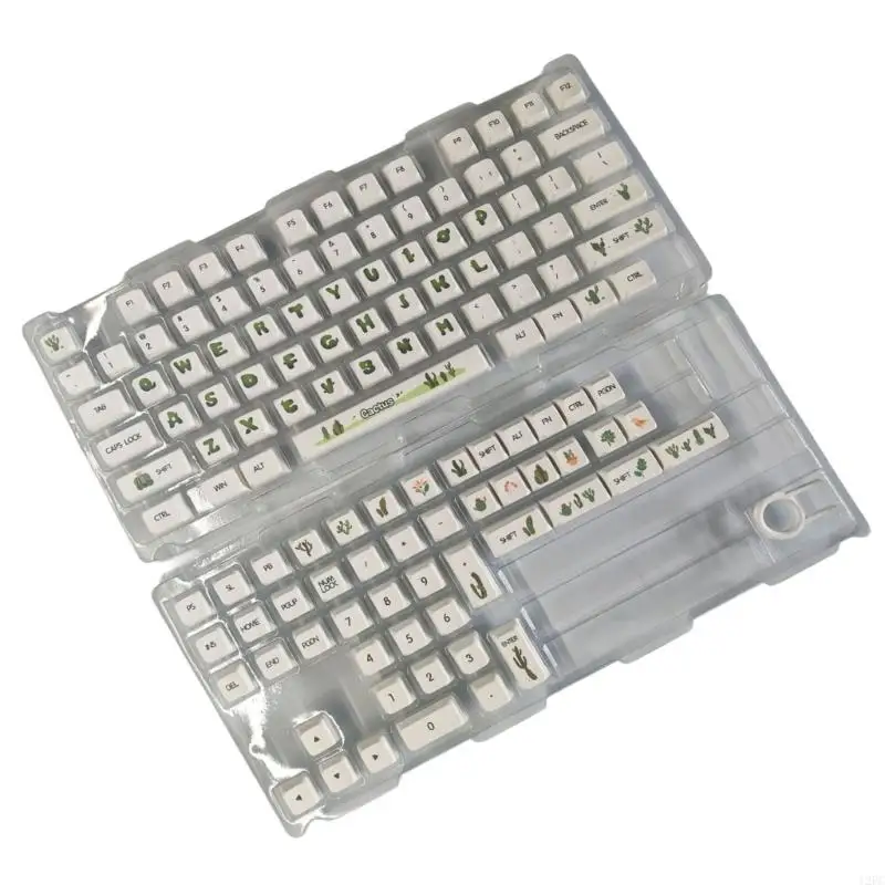 12pc Cactus KeyCaps Juego encantadores Tema dibujos animados KeyCap XDA Perfil para 61/87/104/108 Diseños teclados - imagen 5