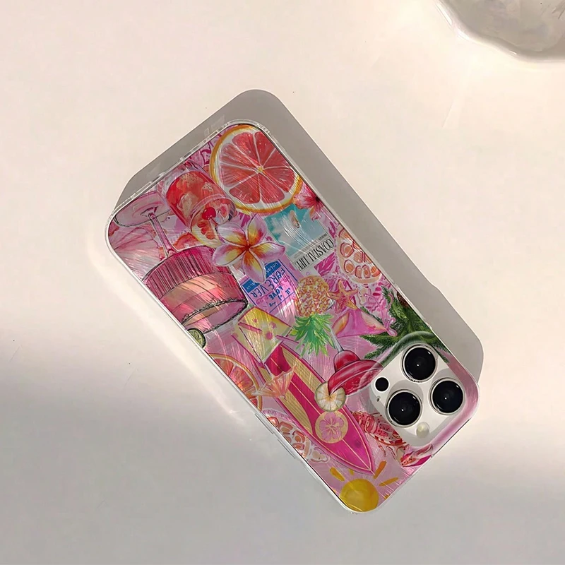 Juice Orange tabla de surf funda de teléfono gráfica para Samsung S25 Ultra 5G funda Galaxy S24 FE S23 Plus S22 A16 A36 A56 A55 A53 A52 - imagen 3