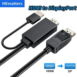 Cable convertidor HDMI a DisplayPort activo para monitores DP