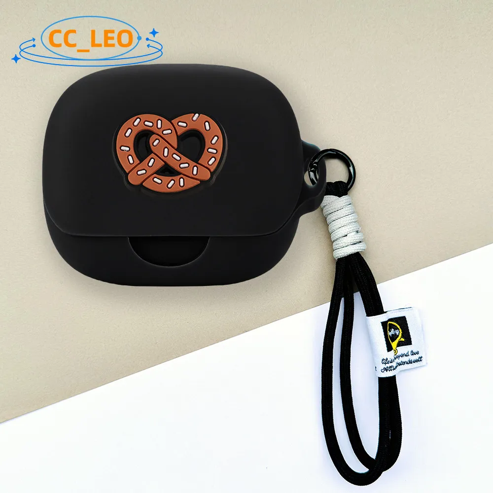 Para Anker Soundcore AeroFit Pro funda de gato de dibujos animados lindo cordón para Soundcore AeroFit Pro funda protectora suave de silicona - imagen 2