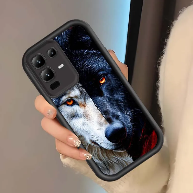 Patrón de arte de lobo para Infinix Note 12 G96 2023 30 40 50 40S 50X VIP Pro Plus 5G Eye Ladder funda de teléfono - imagen 3
