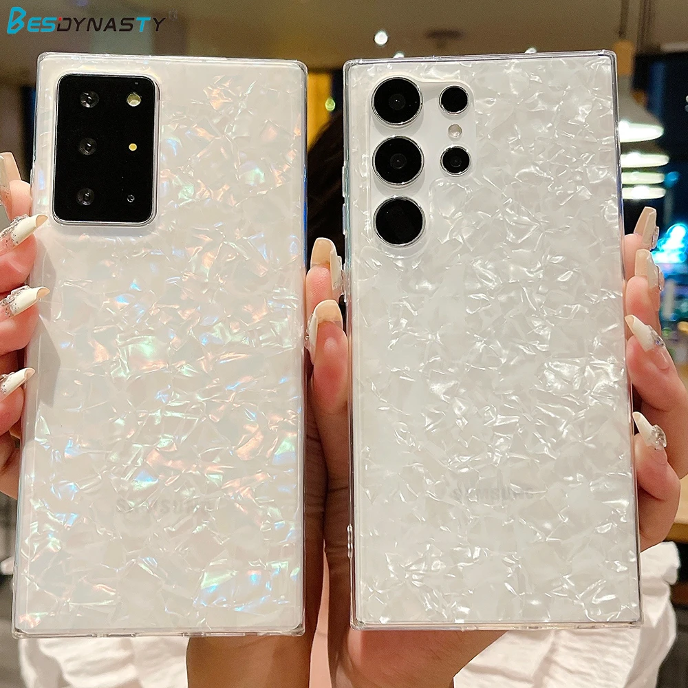 Funda de mármol con purpurina de lujo para Samsung S25 S24 Ultra S23 S22 Ultra S21 Plus, funda fina de silicona suave a prueba de golpes - imagen 5