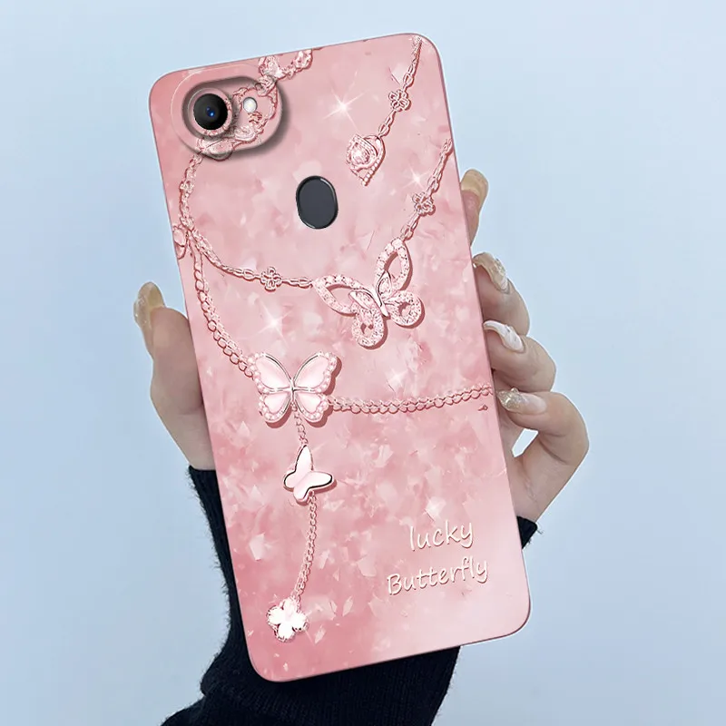 Para OPPO F5 F5 Youth F7 funda de teléfono CPH1723 CPH1725 CPH1819 funda moda simplicidad flores suave carcasa de silicona líquida Fundas - imagen 4