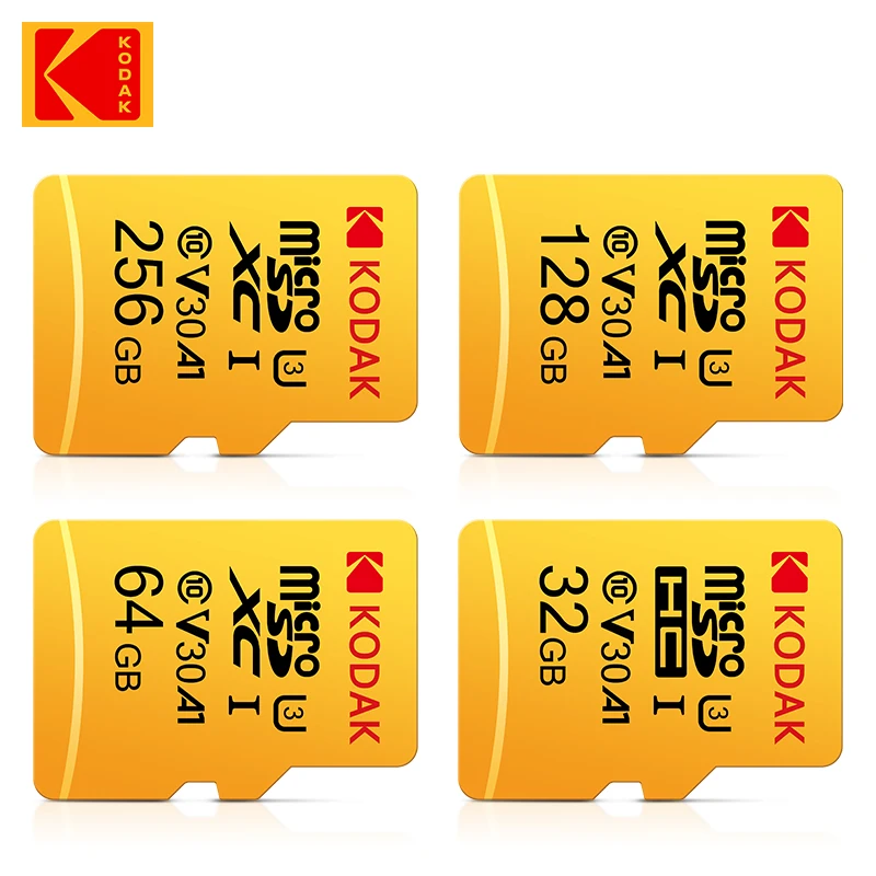 Tarjeta de memoria Kodak 512GB 256GB 128GB A1 4K tarjeta Micro SD 64GB 32GB U3 SDHC Microsd UHS-I C10 TF Trans Flash Microsd - imagen 3