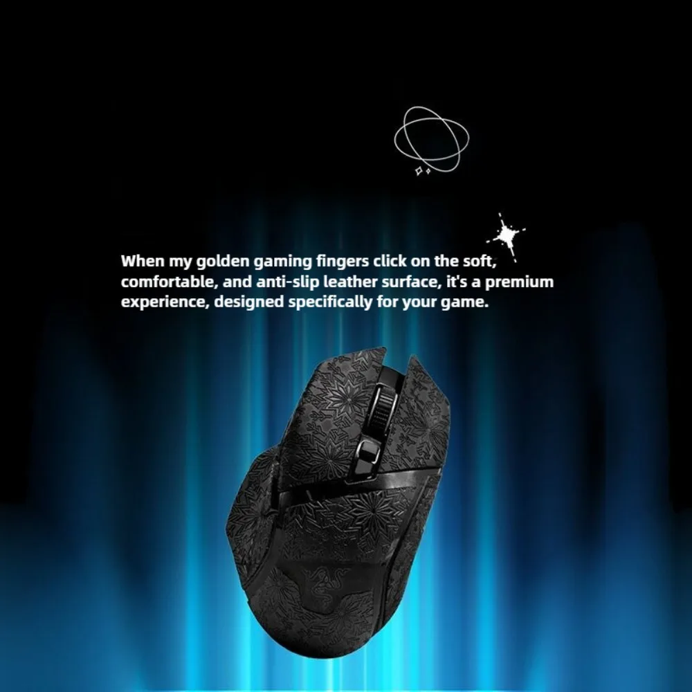 Pegatina antideslizante con diseño de copos de nieve para Razer Basilisk V3/PRO/X, pegatina antideslizante absorbente de sudor, pegatina personalizada - imagen 5