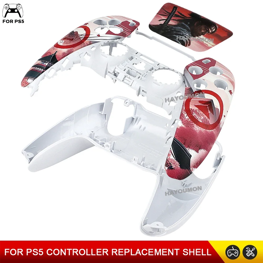 Nueva carcasa de repuesto para panel táctil para controlador PS5, carcasa BDM-010/020/030/040/050, cubierta trasera frontal para mando de Ps5 Faceplat - imagen 3