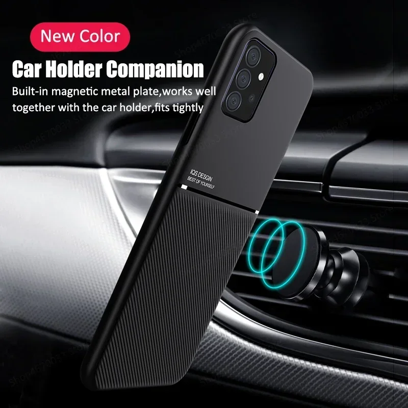 Funda de teléfono de cuero magnética para Samsung Galaxy A55 A54 A35 A25 A15 A14 A53 A34 A52 A24 A13 A51 A73 A33 A23 A72 cubierta a prueba de golpes - imagen 5