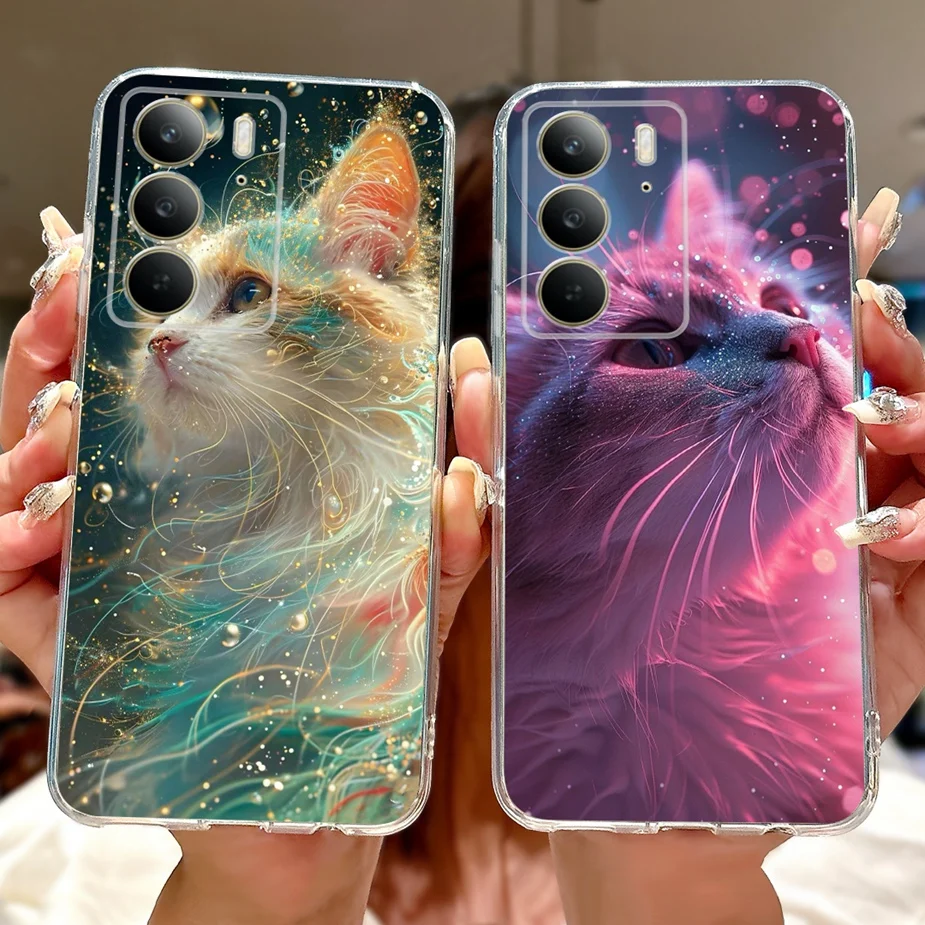 Para Realme C75 funda nueva funda pintada de lujo 6,72 ''funda de teléfono de TPU suave de silicona transparente para Realme C75 C 75 RealmeC75 Fundas bolsas - imagen 3