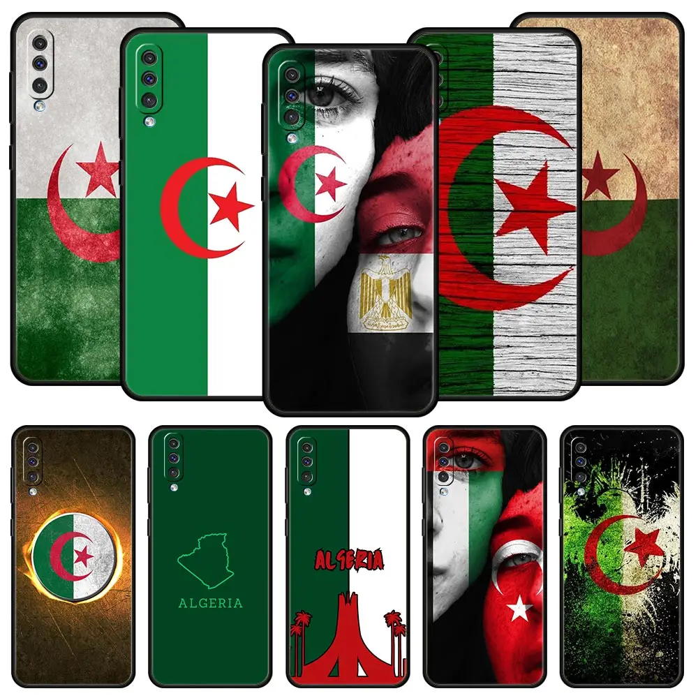 Funda de teléfono con pasaporte de Argelia para Samsung A56 A36 A26 A54 A52 A24 A14 A50 A72 A70 A40 A06 A12 A22 A34 A42 A32 A04s A16 5G