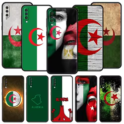 Funda de teléfono con pasaporte de Argelia para Samsung A56 A36 A26 A54 A52 A24 A14 A50 A72 A70 A40 A06 A12 A22 A34 A42 A32 A04s A16 5G