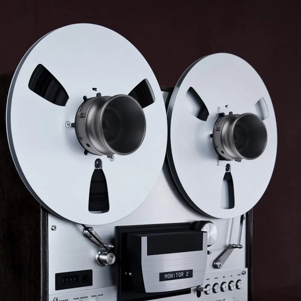 Adaptadores de buje NAB Dispositivo de carga universal Aleación de aluminio pulido Abridor de 10 pulgadas para Studer ReVox para Akai para Teac